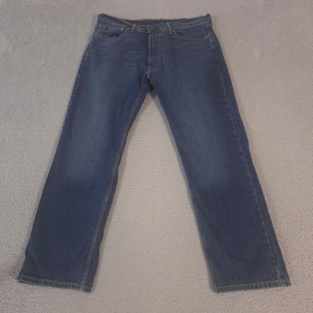 Levi's Jeans Mens 40x32 Blue 505 Regular Straight Leg Denim Stretch Comfort Pant